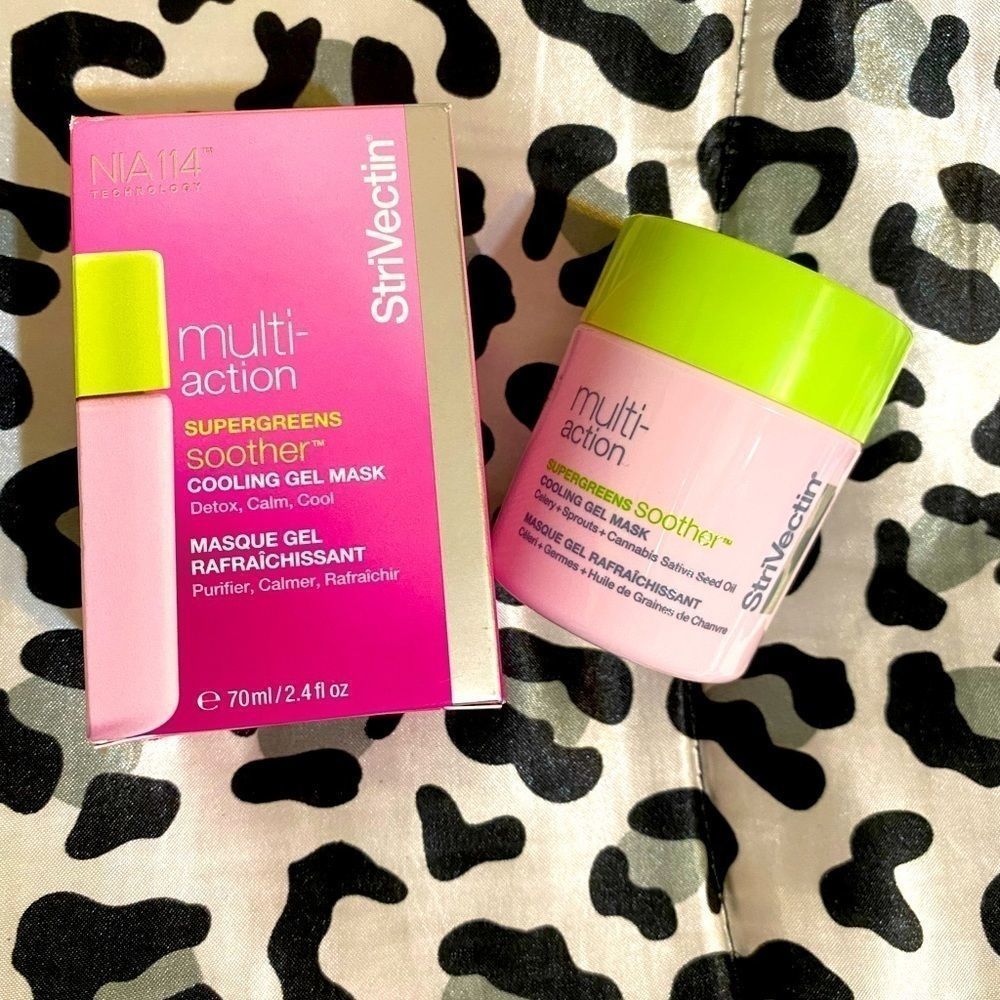 Strivectin Supergreens Soother Cooling Gel Mask 70ml/2.4 fl oz Skincare New